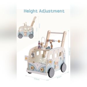 New ROBOTIME Wooden Baby Walker